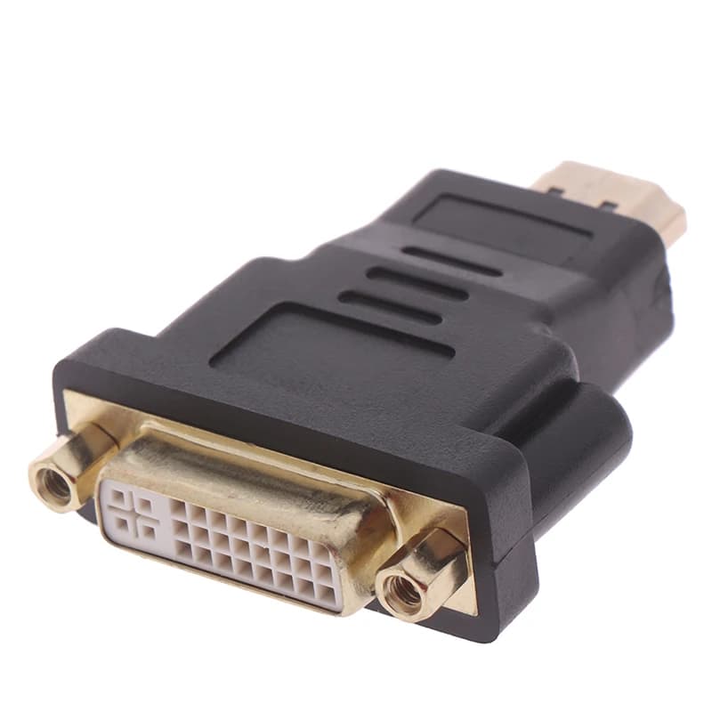 Convertitore adattatore compatibile DVI a HDMI H/D // M /IMale a DVI 24 + 5 adattatore convertitore femmina 1080P per monitor proiettore HDTV