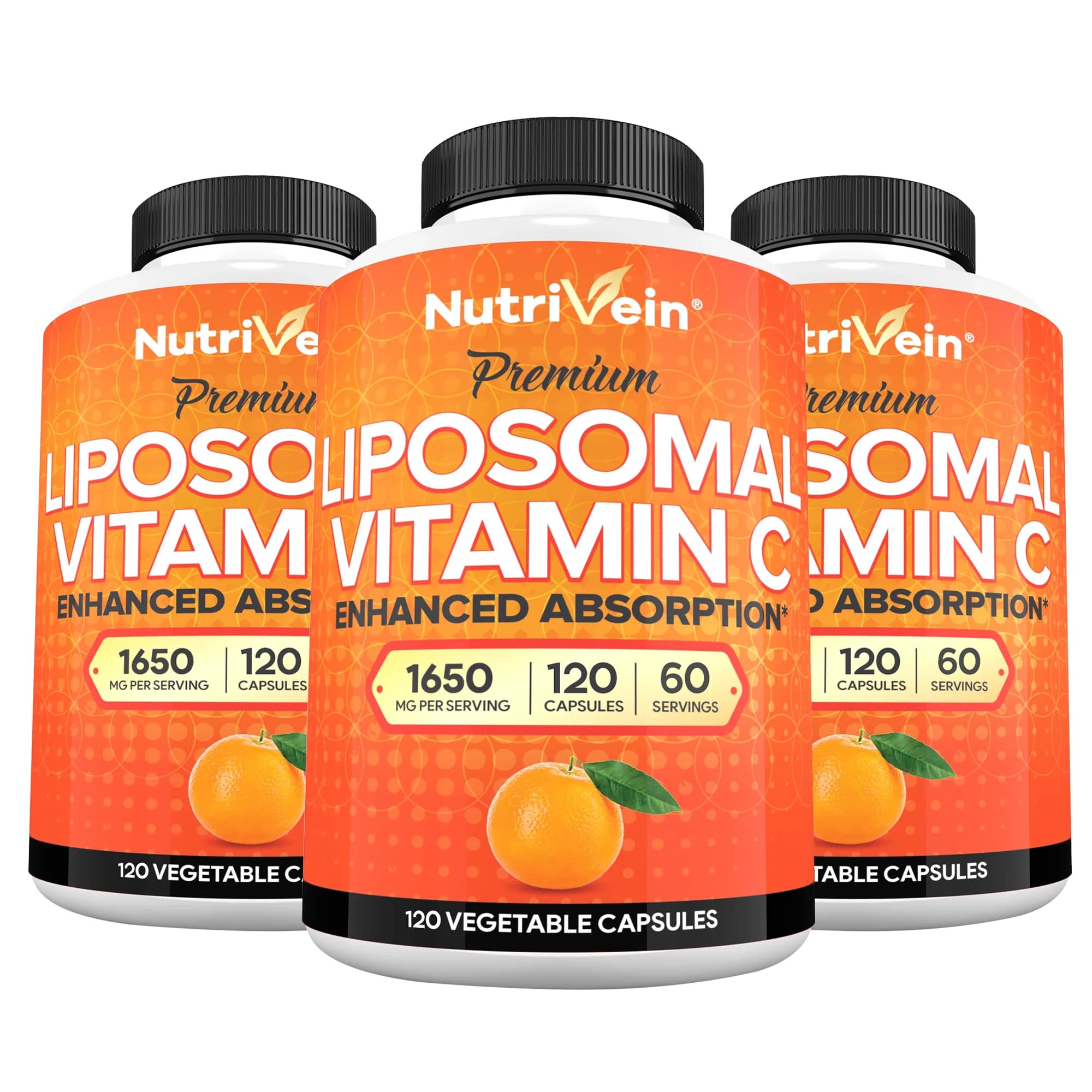 Vitamina C Liposomiale 1650 Mg - Altamente Assorbibile, Vitamina C Liposolubile, Integratore Antiossidante, Potenziatore del Sistema Immunitario e del Collagene