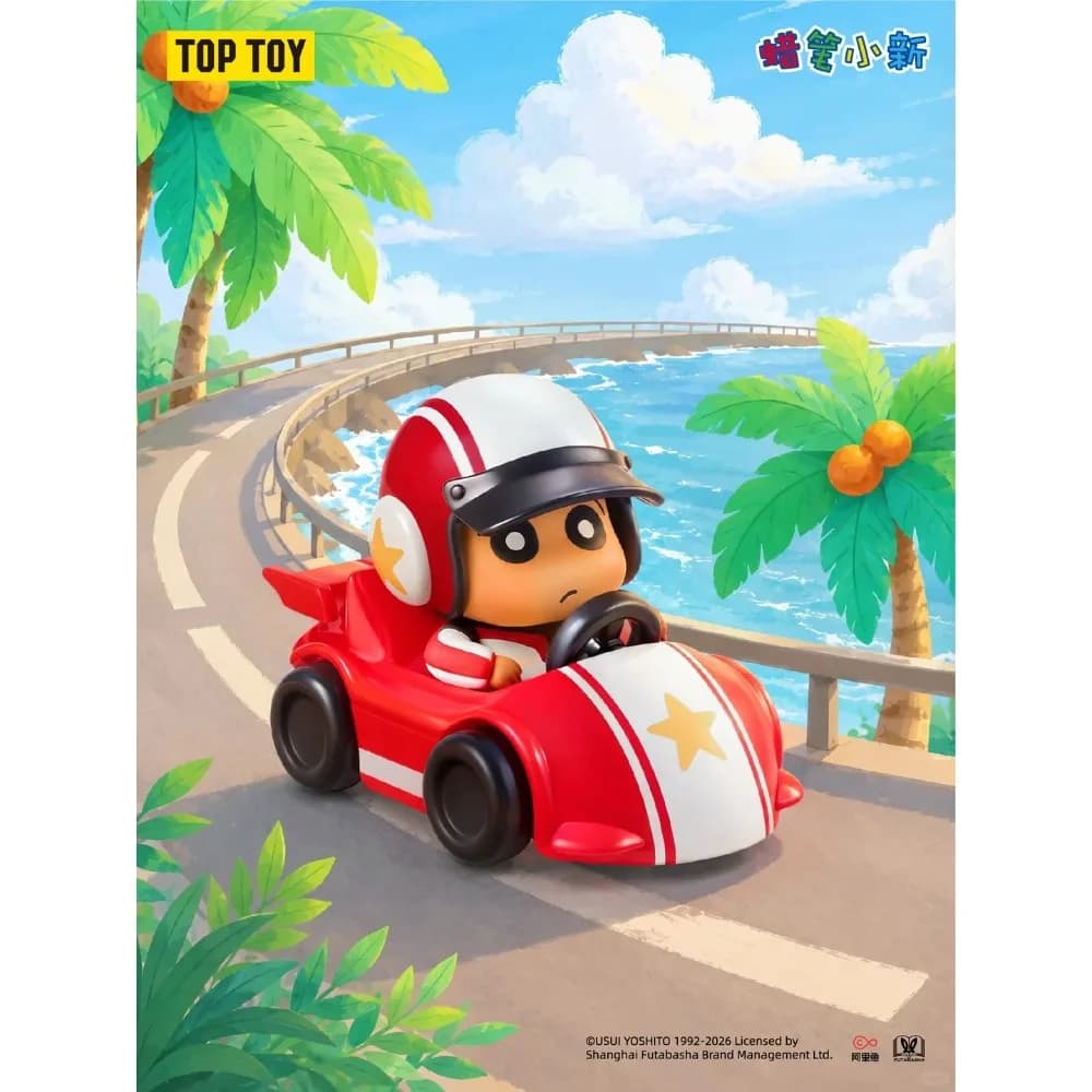 Original TOPTOY Crayon Shin-Chan Tropical Island Holiday Series Figures Blind Box Anime Peripheral Ornaments Collect Toys Gift
