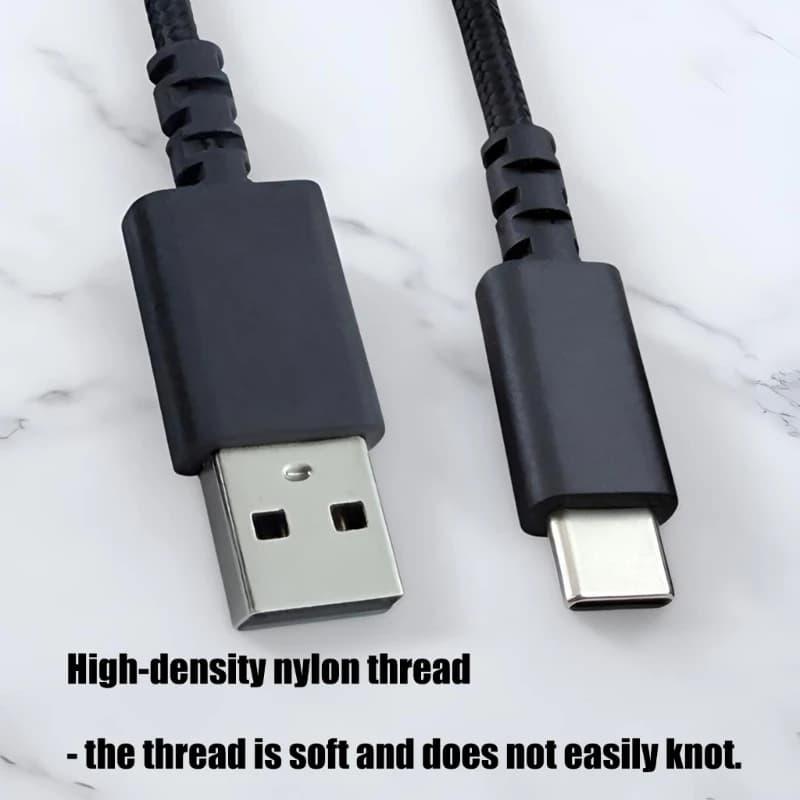 Cavo USB tipo C a trasferimento rapido per tastiera e mouse desktop nero