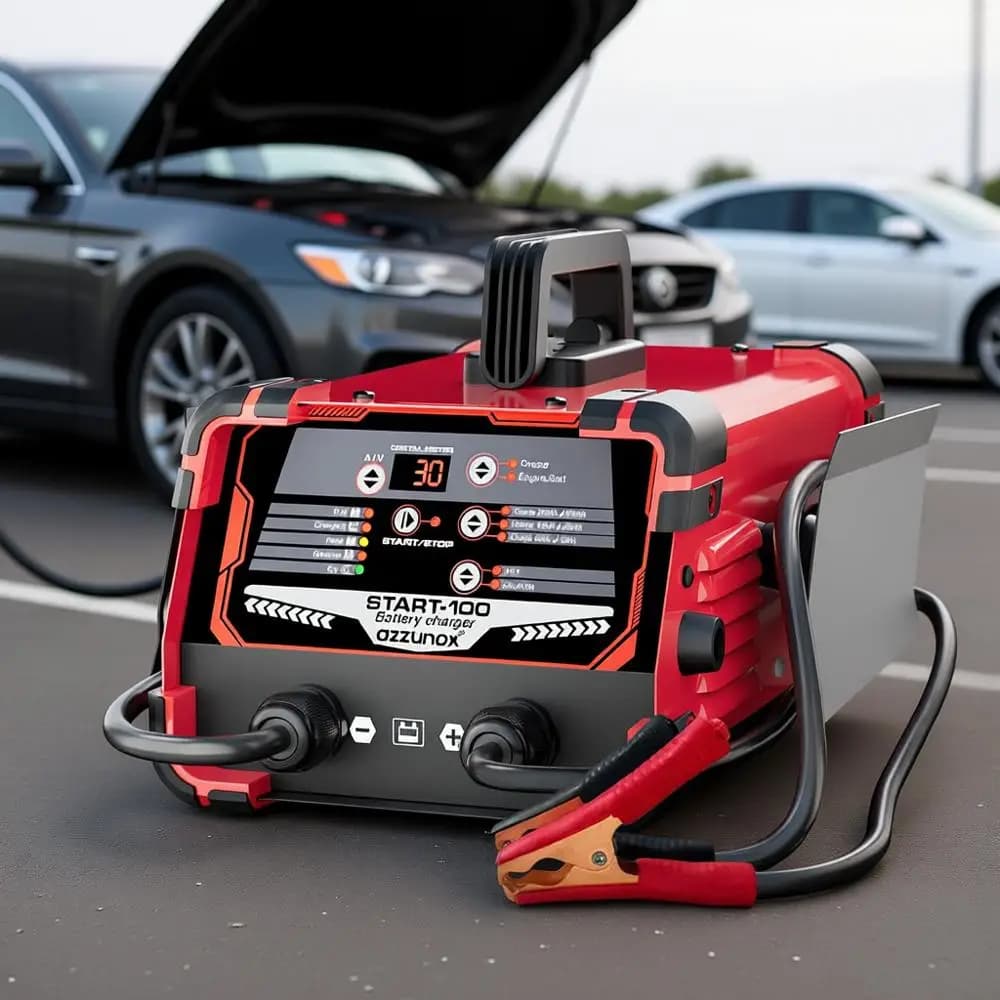 Avviatore di Emergenza per Auto 12V 24V, Mantenitore di Carica 0-30A, Avviamento 130A, Caricabatterie Intelligente per AGM, Gel e Altri