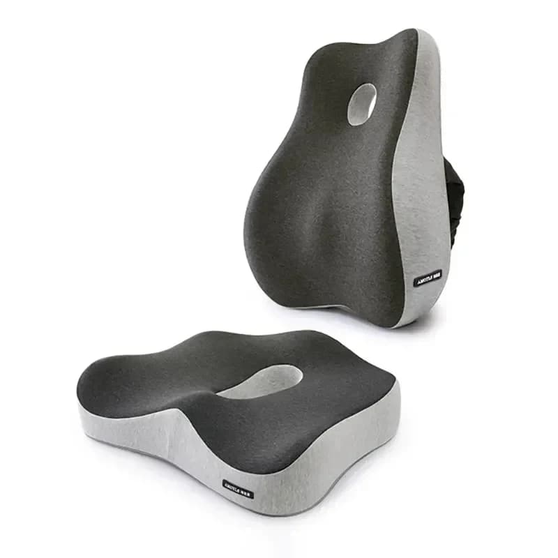 Cuscino per sedia da ufficio in memory foam, cuscino di supporto per sedile auto, cuscino per la zona lombare e fianchi