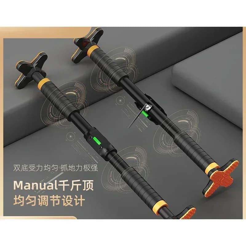 Portable, no-drill pull-up bar for children's fitness equipment, wall-mounted pull-up bar, extendable home horizontal bar.