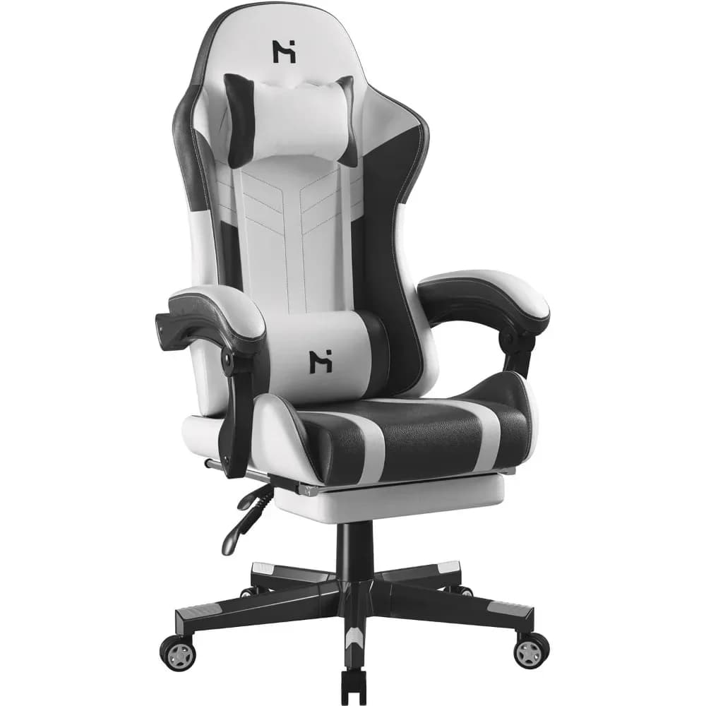 y Sedia da gaming, Sedia per videogiochi, Sedie per computer da gioco, Sedie da gioco ergonomiche per adulti con poggiatesta e supporto lombare