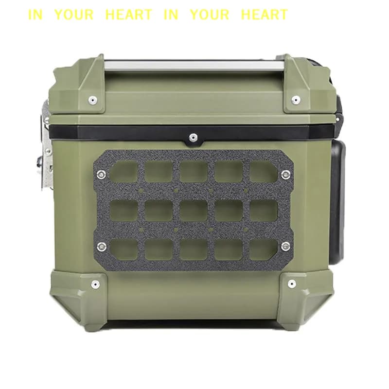 Pannello Molle per Moto, Organizer Modulare Universale in Lega di Alluminio Impermeabile per Bauletto e Valigie Laterali