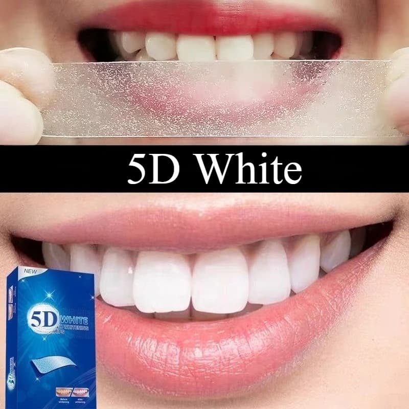 Strisce sbiancanti per denti in gel Cura dell'igiene orale Strisce per denti doppie elastiche Sbiancamento Strumenti per sbiancamento dentale