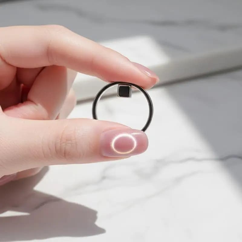 Hollow Circular Magnet Tool for Cat Eye Nail Gel Polish Suction Hole Design DIY Manicure Salon Assistance 1 Piece