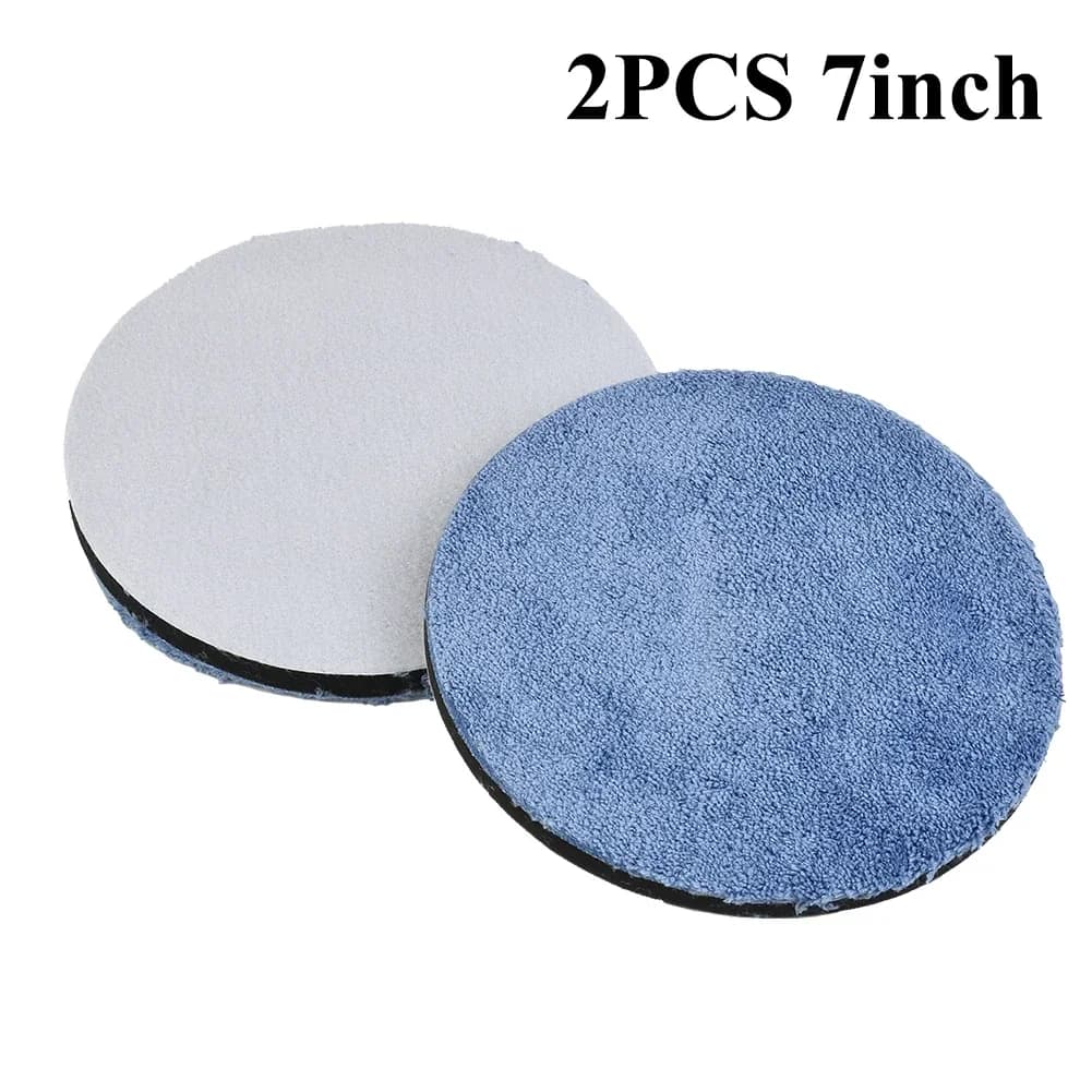2 pezzi lucidatura in microfibra per tamponi set lucidatura per tamponi per una rimozione efficace della cera per auto dimensioni 3/4/5/6/7 pollici