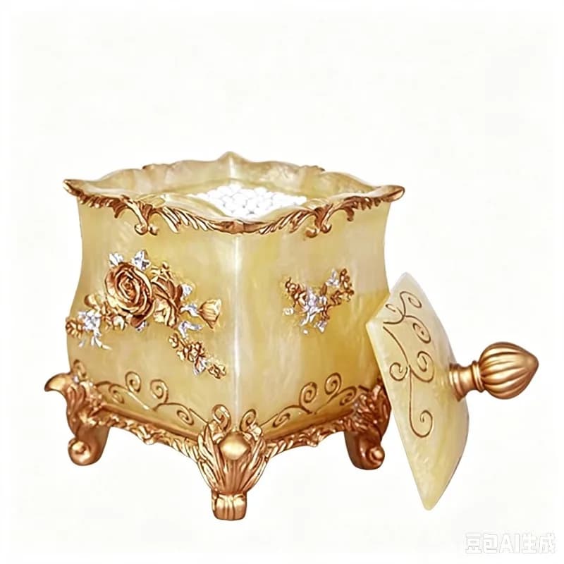 European style dried fruit plate, luxurious creative resin decoration ornament, living room large home fruit plate,household use
