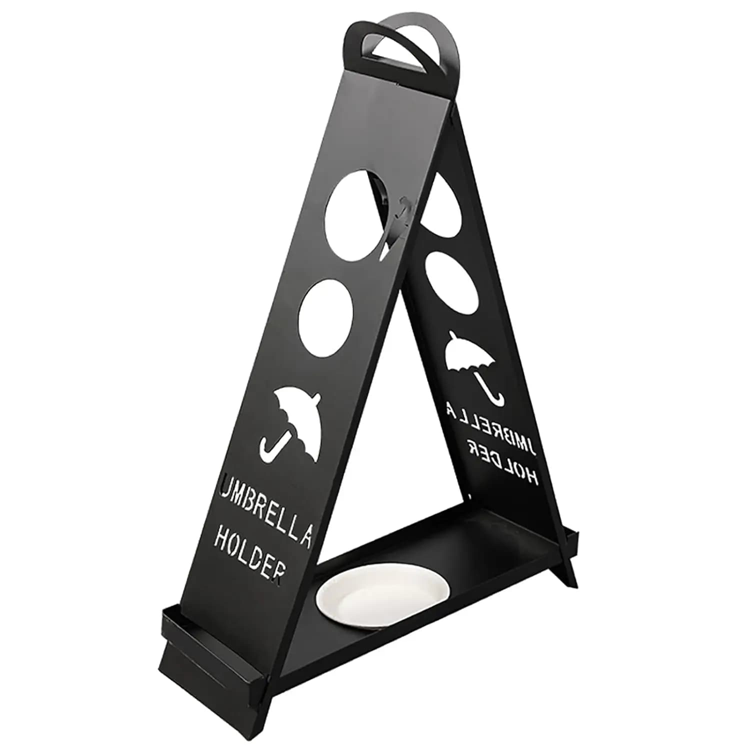 Portaombrelli in Metallo Antiruggine per Casa, Patio, Ufficio, Portaoggetti per Ombrelli e Bastoncini da Trekking, Personalizzabile