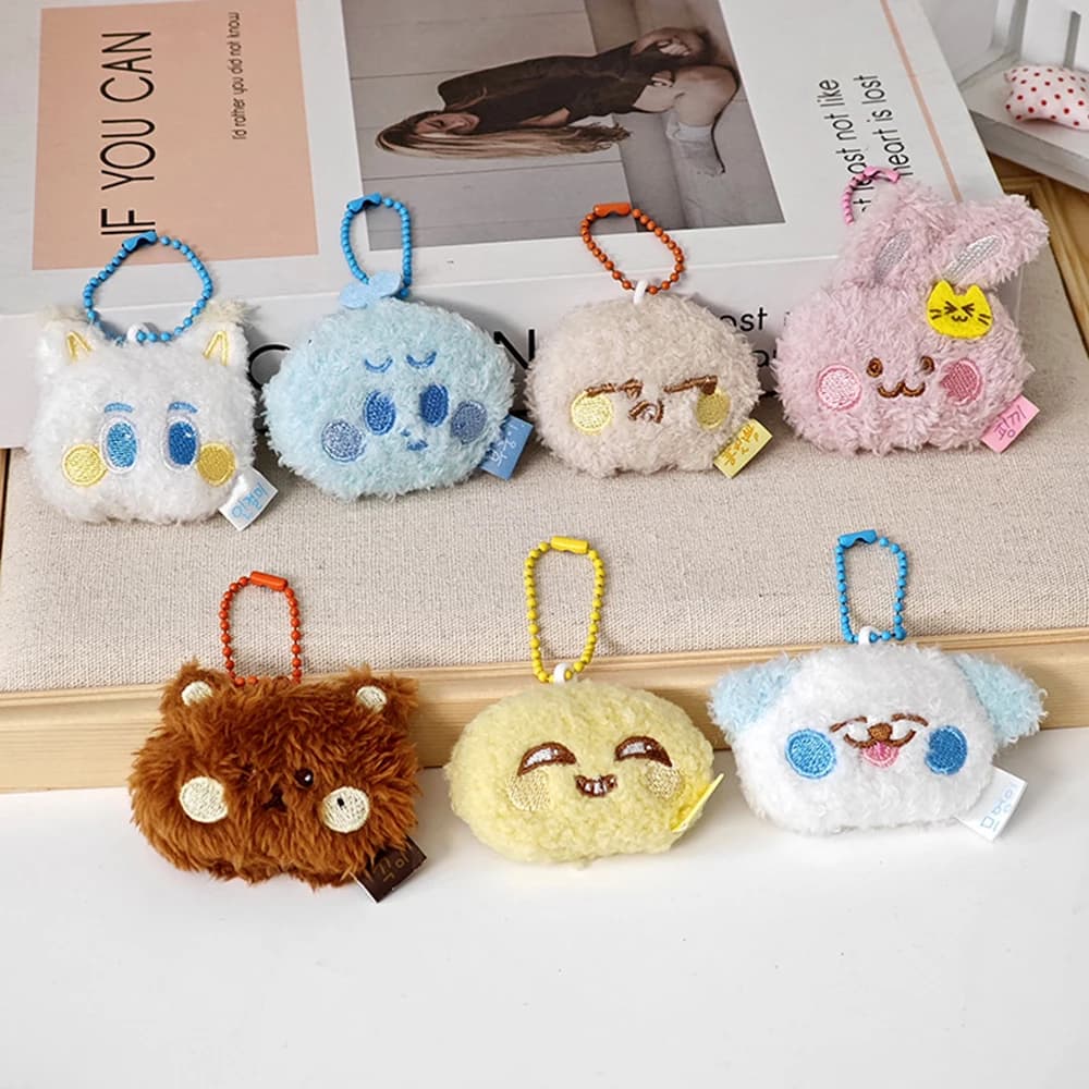 1/7 Pz Kpop Haechan Jeno Portachiavi Peluche Jaemin Renjun Jisung Simpatico Cane Coniglio Orso Farcito Bambola Ciondolo Ventole Borsa Chiave Decor