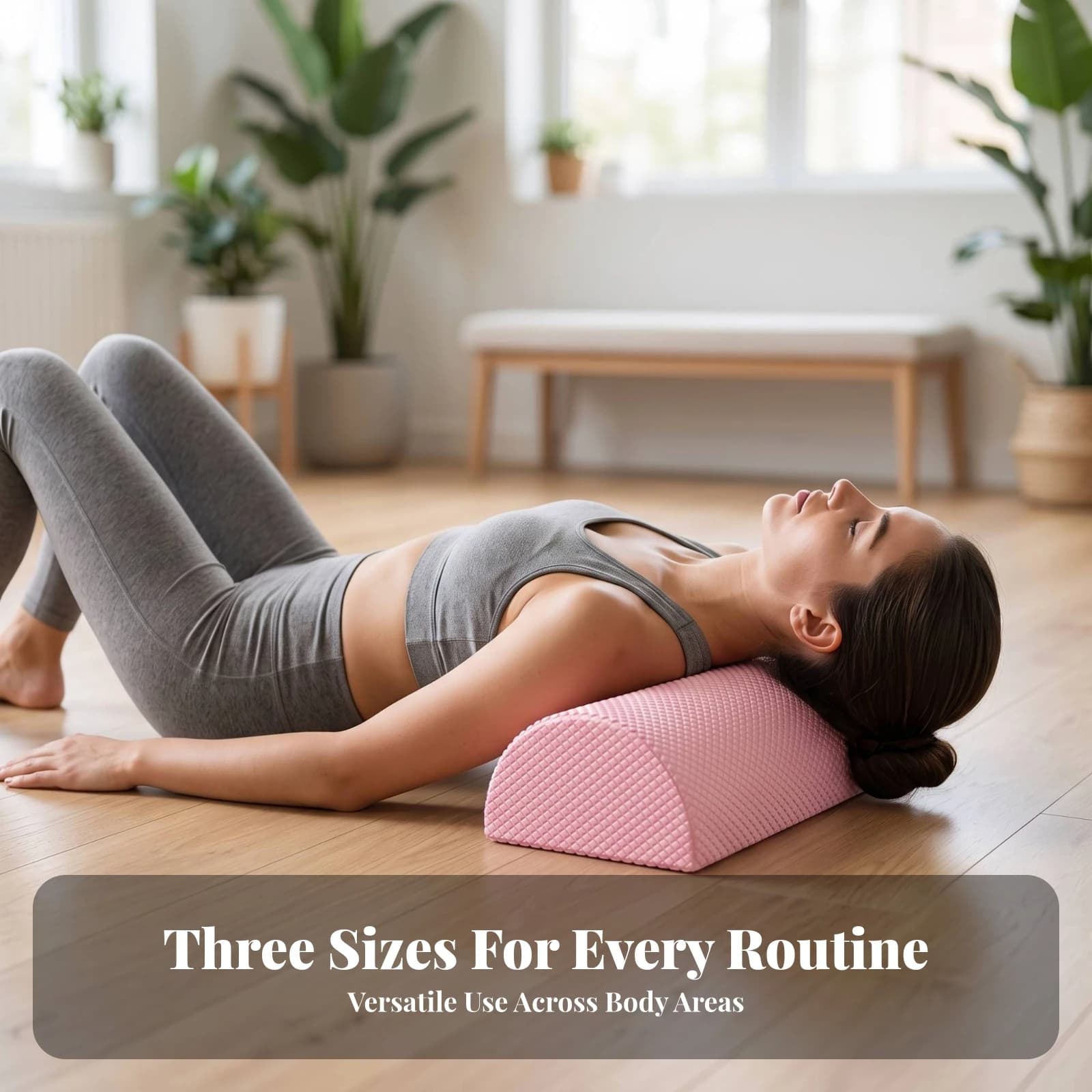 Half-Round Foam Roller Stable Half Round Foam Roller Fitness Equipment High-Density EVA for Yogis, Rehabilitation Training