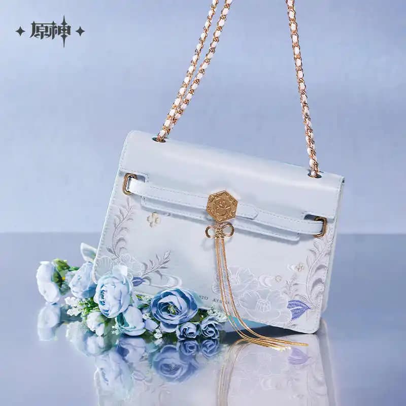 Originale Merch Mihoyo Genshin Impact Kamisato Ayato borsa a tracolla zaino Costume Cosplay Donna Borsa Anime ACGN Regalo di Halloween