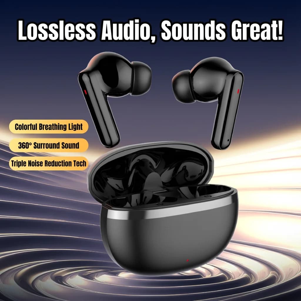 New Wireless Hot Game Gaming Headphones with Bluetooth 5.4, Low Latenza, Reduction of Noise and LED - Gaming Headphones