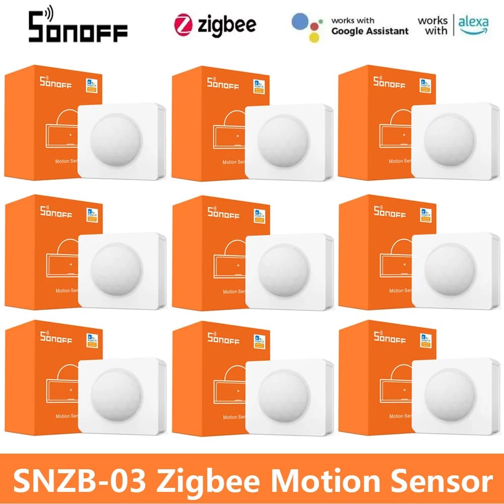 SONOFF SNZB-03/SNZB-01P Rilevatore di sensori di movimento Zigbee 3.0 Controllo intelligente tramite eWeLink ZBBridge richiesto Funziona con Alexa Google
