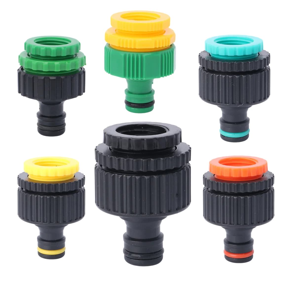 1/2 "3/4" 1 pollice Filettatura Connettore rapido Tubo di irrigazione da giardino Attacco rapido Tubo di irrigazione in plastica Raccordi a connettore rapido