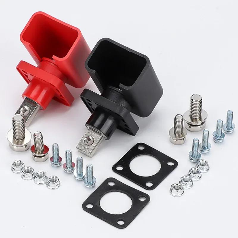 2 Pieces Connector Terminal for Battery at Lithium 300A 200A 120A, High Current Terminal Lock for Inverter, Mountable Type on Clamp, Connector for Energy Accumulation