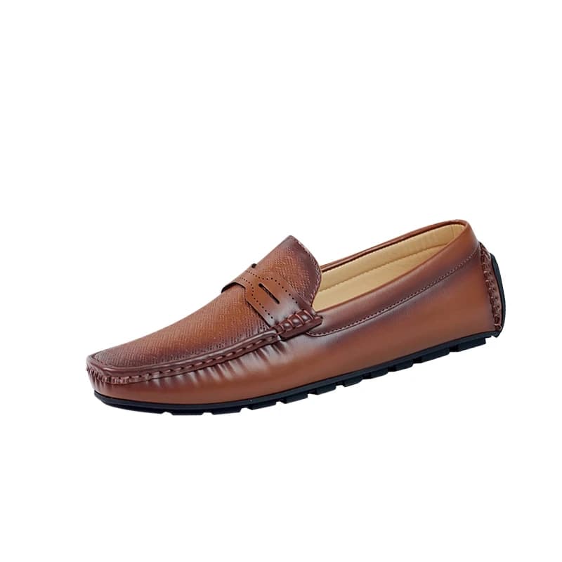 Scarpe Eleganti da Uomo di Marca di Lusso, Mocassini Traspiranti in Vera Pelle, Comode Scarpe Casual da Uomo
