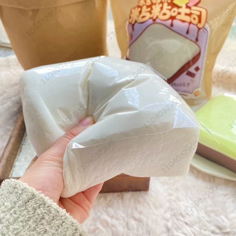 Super Spesso Quadrato Latte Torta di Riso Giocattolo Squishy Lento Aumento Umido Torta di Latte Pane Agitarsi Giocattoli Antistress ASMR Giocattoli per Bambini e Adulti