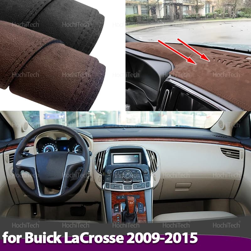 Per Buick Allure LaCrosse Alpheon 2Gen 2010-2016 Auto-styling Pelle Scamosciata Dash Zerbino 2013 2014 Cruscotto Copertura Pad Dash Zerbino Tappeto