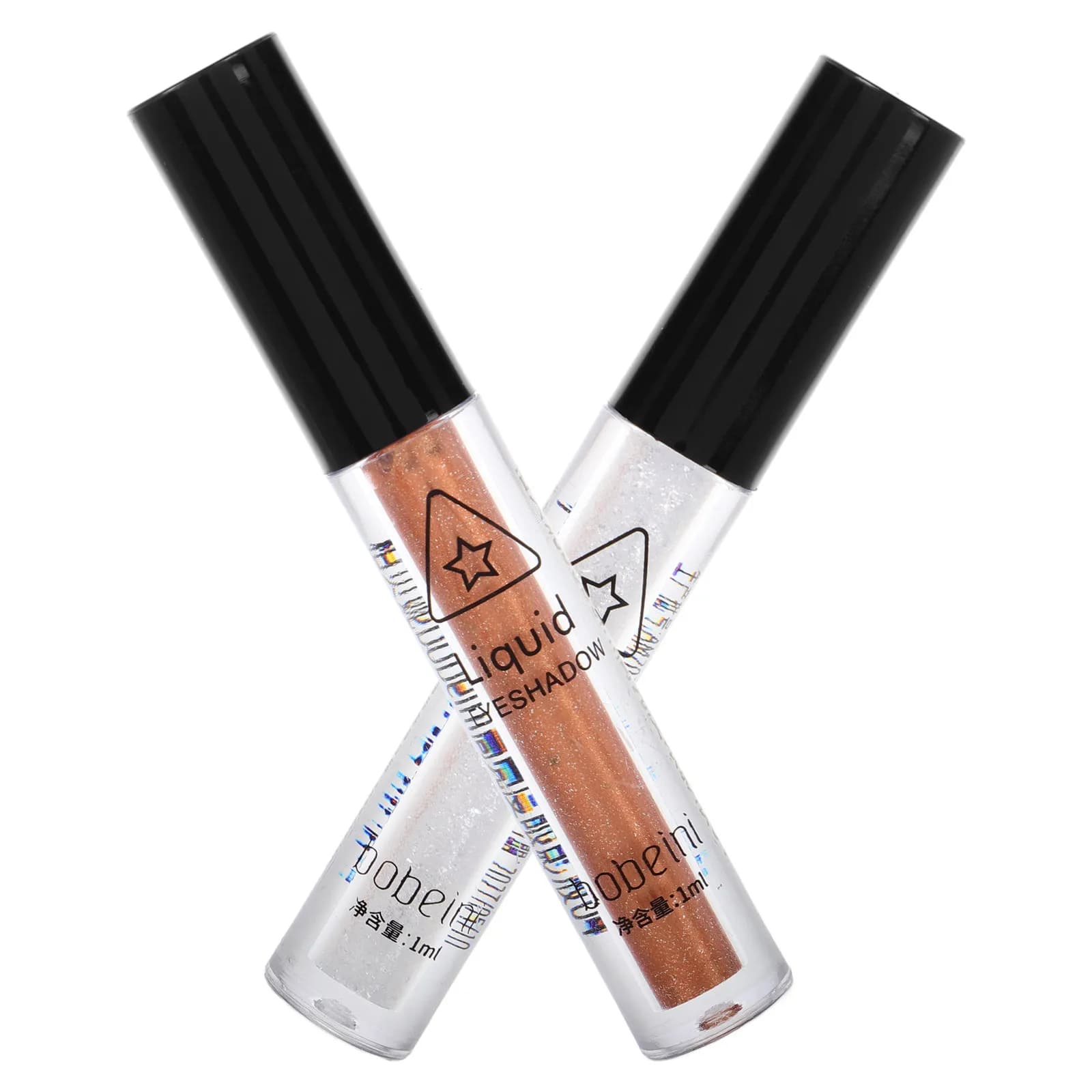 2 pieces of liquid shade with metallic glitter, waterproof, long lasting, for eye makeup, for women, crystalline mermaid effect
