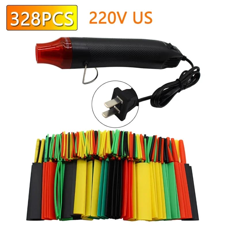 300W pistola termica ad aria calda ventilatore di temperatura di potenza elettrica tubo termoretraibile termoretraibile tubo termoretraibile con pistole ad aria calda