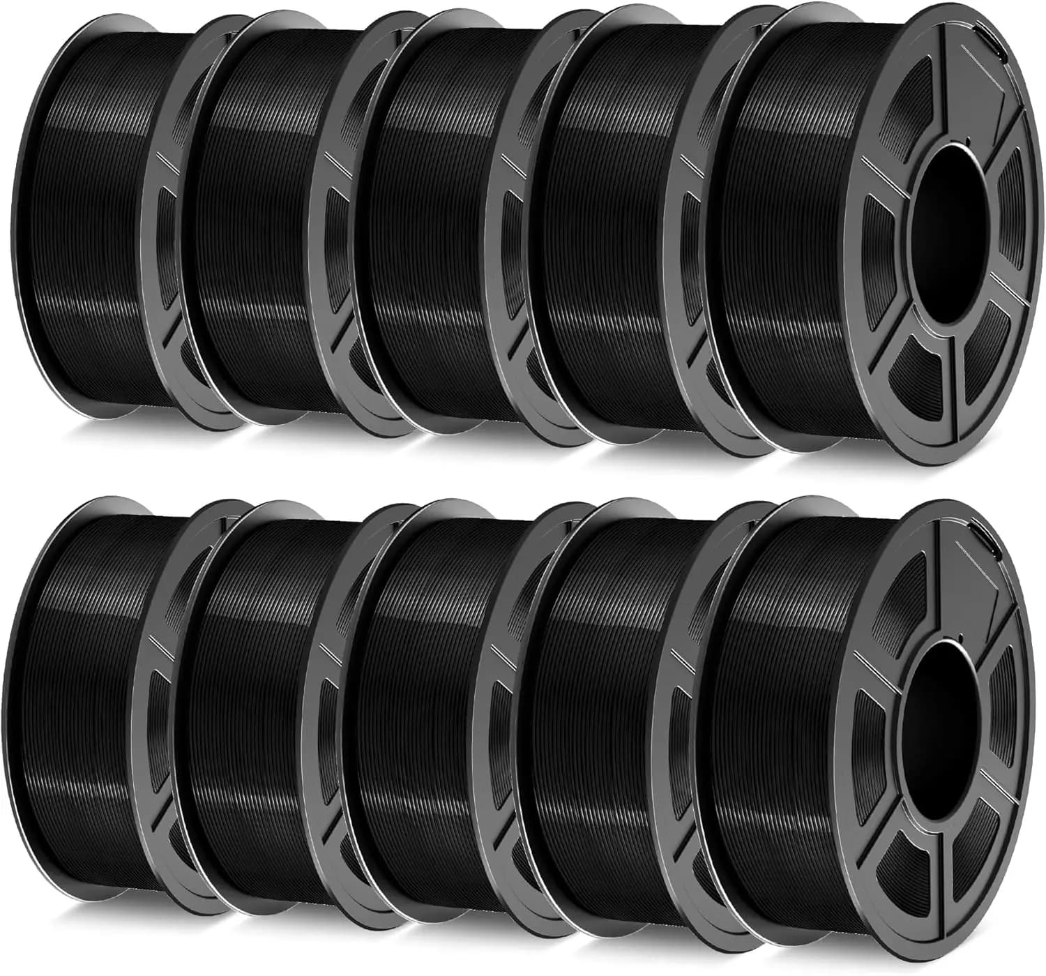 Filamento PETG 1.75mm, Confezione da 10KG, 1kg per Bobina, 10 Colori, Bassa Contrazione, Alta Resistenza