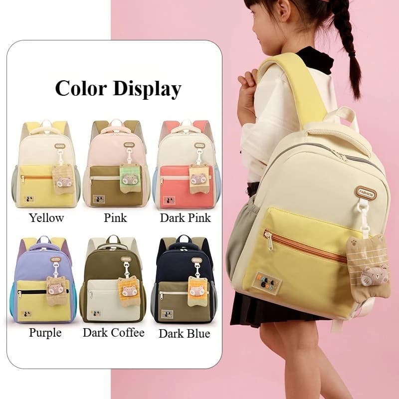 Nuovo zaino carino per bambini Kawaii per la scuola Cartoon Moda Ragazzi Ragazze Studente elementare Bookbag Zaini leggeri per bambini