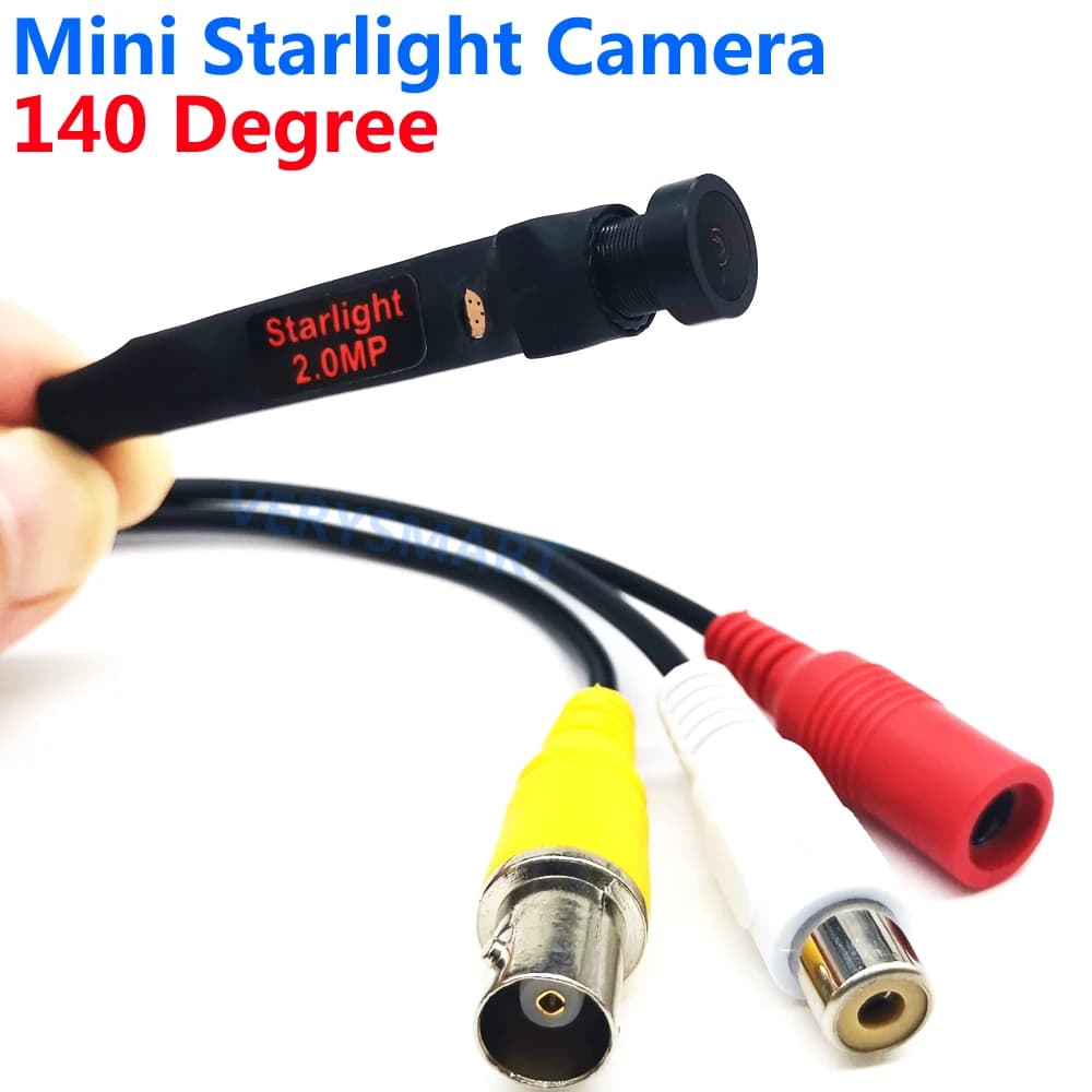 Micro Mini telecamera Starlight HD obiettivo grandangolare da 140 gradi telecamera di sicurezza AHD da 2mp per sistema di telecamere AHD 1080P