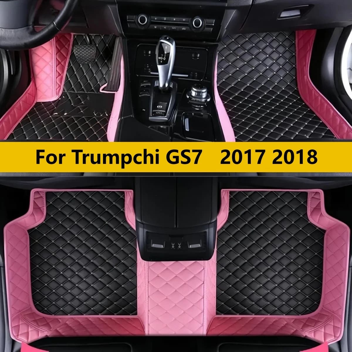 Custom Car Floor Mats Fit For Trumpchi GS7 2017 2018 Auto leather carpet pads full set vehicle foot mat rugs