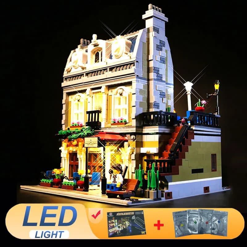 Kit di luci a LED per LEGO 10243 Ristorante Parigino, idee per lampade, giocattoli fai da te, regalo (non include blocchi da costruzione, mattoncini, kit, set, modello)