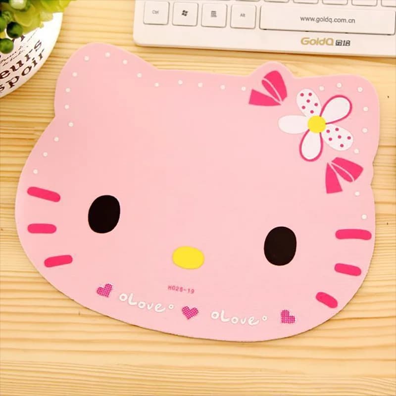 Cute Sanrio Hellokitty Mouse Pad Cartoon Girls Rubber Non-slip Game Desk Mat Coaster Creative Kawaii Computer Keyboard Mouse Pad