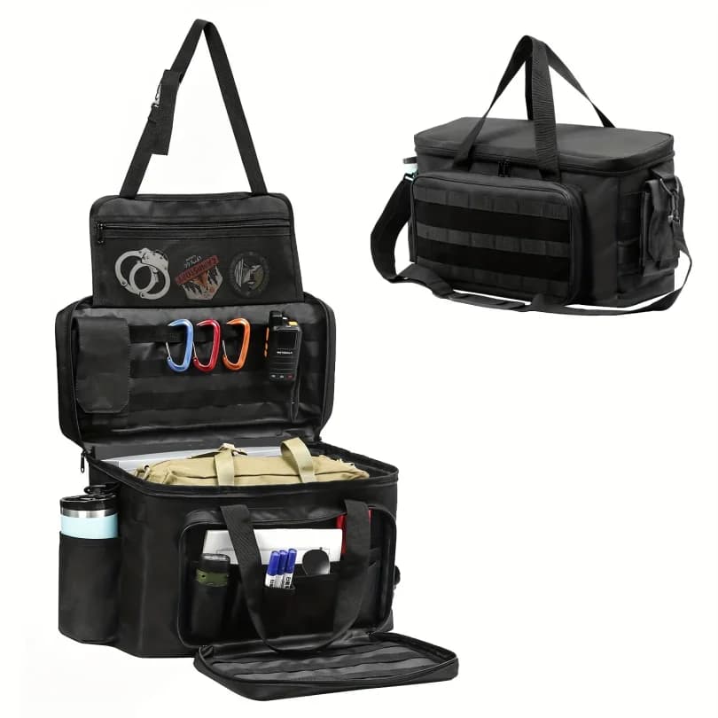 Borsa da Pattuglia per Esterni Utilizzata dalle Forze dell'Ordine, Resistente all'Acqua, Borsa da Lavoro per Agenti di Polizia - Organizer per Sedile Anteriore Auto