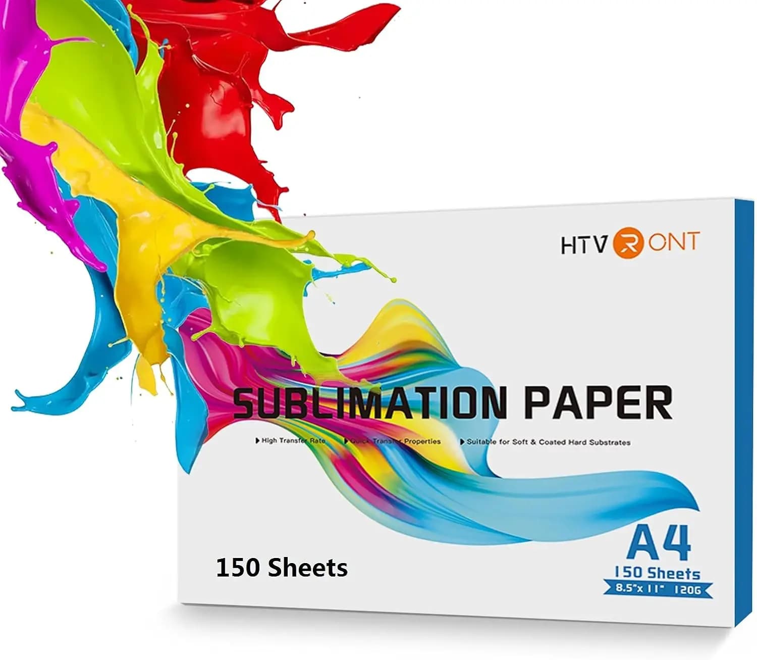 HTVRONT Sublimation Paper 8.5 x 11 inches - 150 Sheets Sublimation Paper Compatible with Inkjet Printer 120gsm