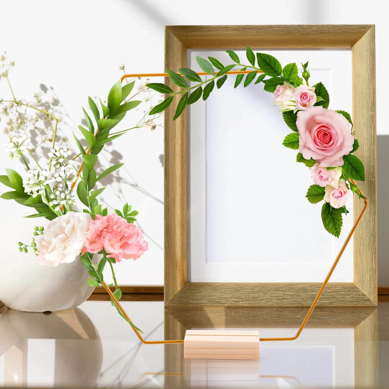1Set Multi-Function Metal Ring for Crafts Wreath Wire Frame Floral Hoop Centerpiece Table Decor Macrame Dreamcatcher DIY Gift