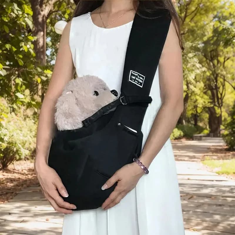Borsa giocattolo di peluche per piccoli animali domestici Design di coniglio Portapacchi alla moda Traspirante Gita quotidiana Comoda borsa con tracolla Tote