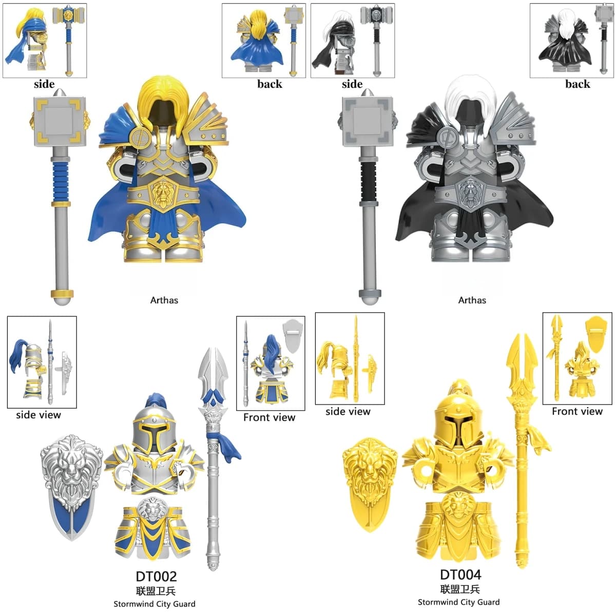 MOC Building Blocks Minifigure DT014 DT015 Ornamento assemblato Gioco di animazione del fumetto Giocattolo Modello Collezione regalo Lady Liberty