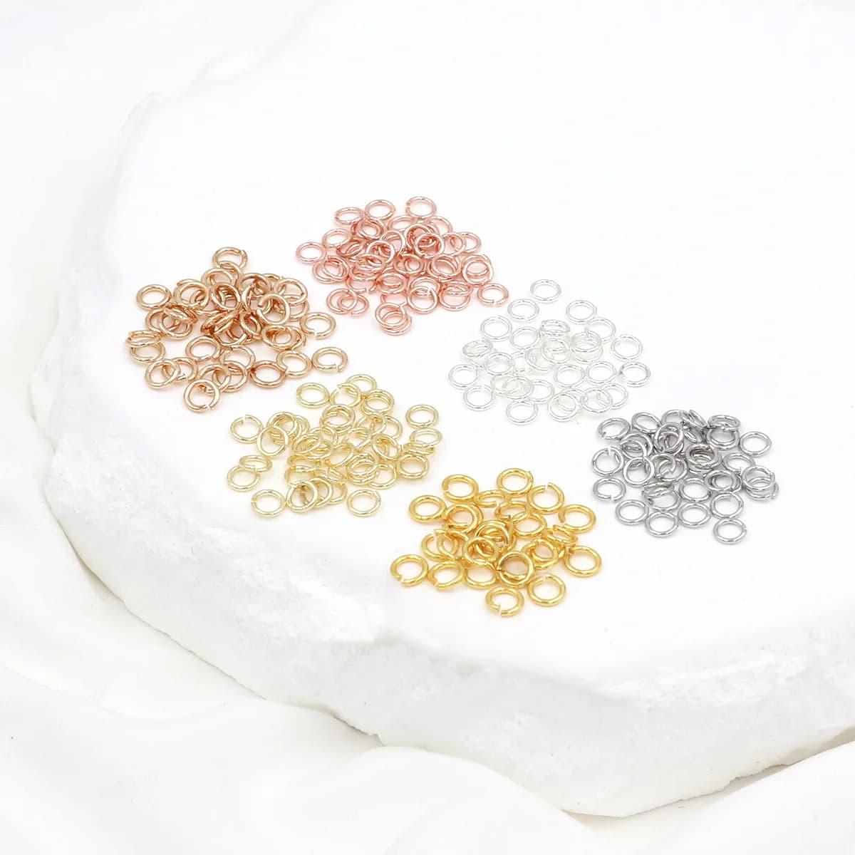 50-100 pcs/lot 3-10mm 925 Silver Salt Rings Connector Rings for Jewels Necklaces Bracelet Earrings FAI Keyrings FROM YOU