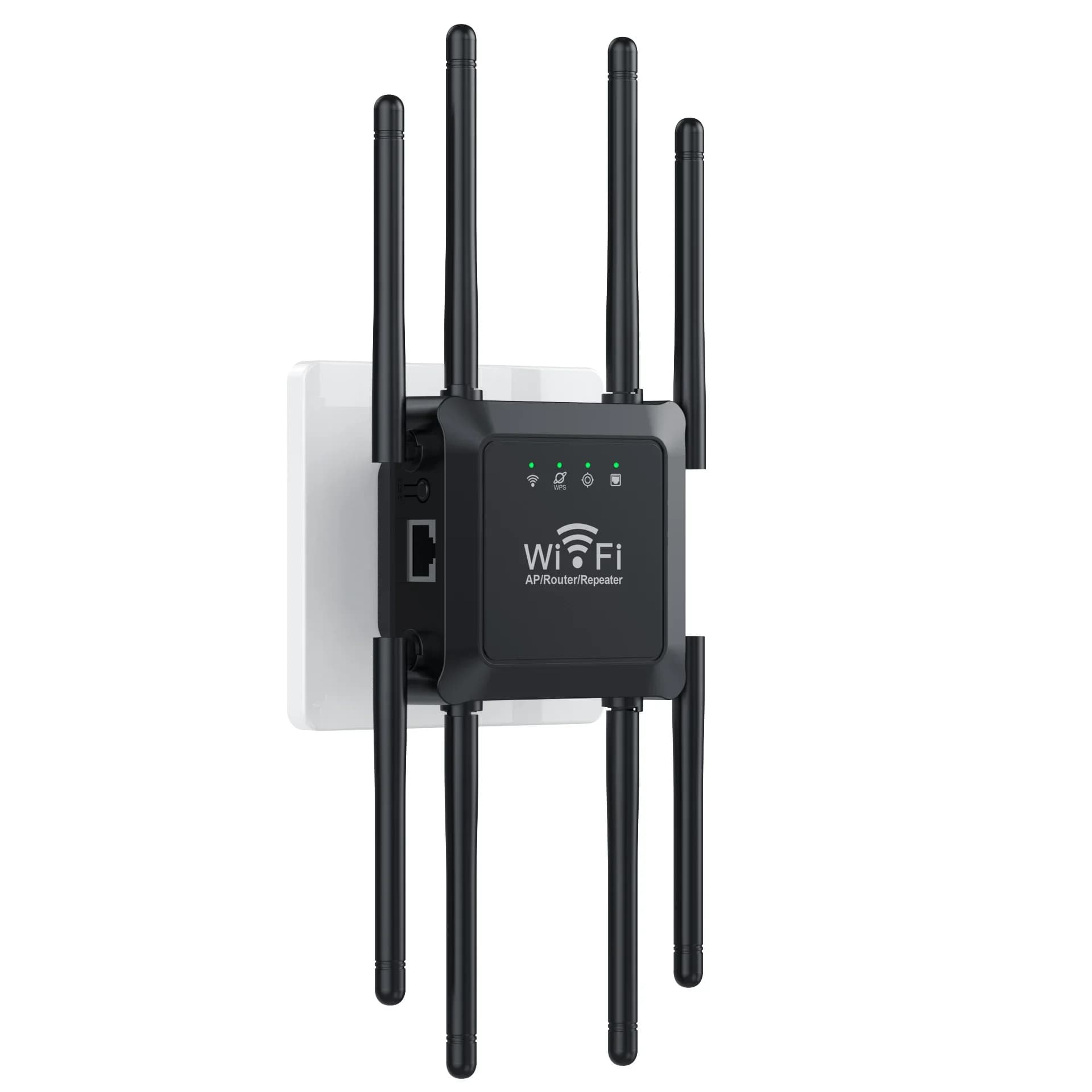 300Mbps WiFi Extender Repeater 8 Antennas WiFi Booster 2.4G WiFi Signal Amplifier Wireless Router Network for Home Office