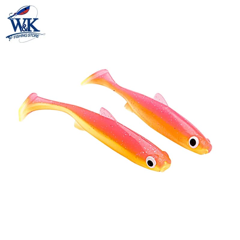 Swimbait da 7 cm da 2,8 pollici per la pesca di biliardo Zander compatibile con Worm e Texas Rig Soft Bait 12 opzioni di colore