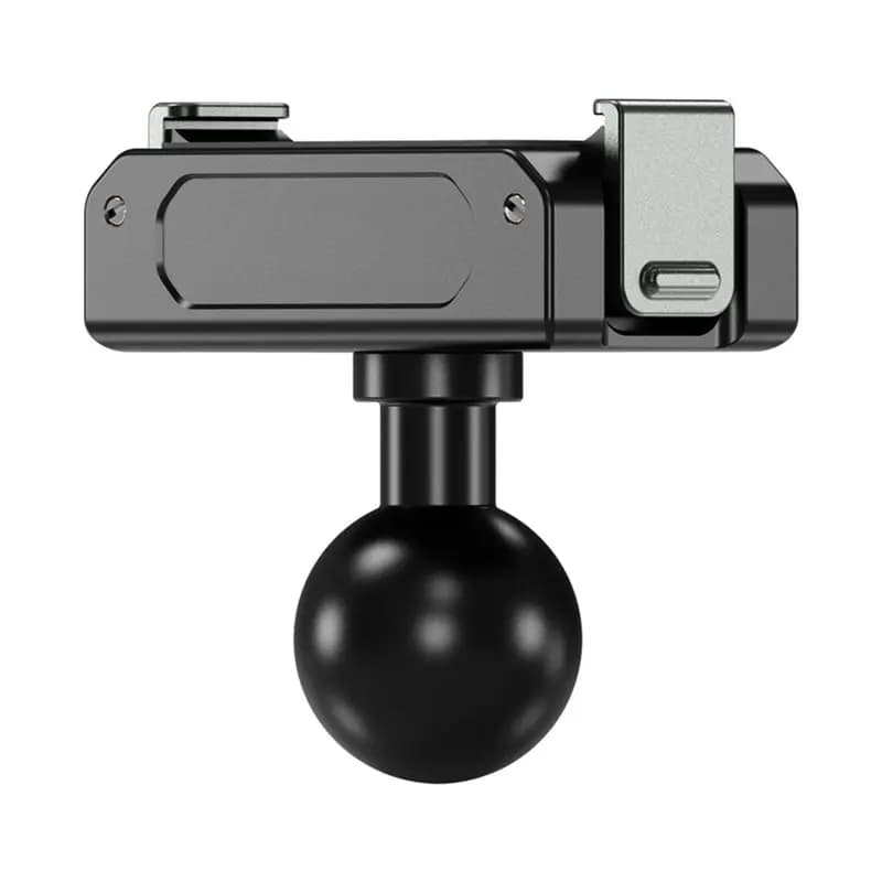 Y22A-Dual Claw Buckle Magnetic Quick Release Base Mount For DJI Action 6 Osmo Nano Camera 17Mm Ball Tripod Adapter
