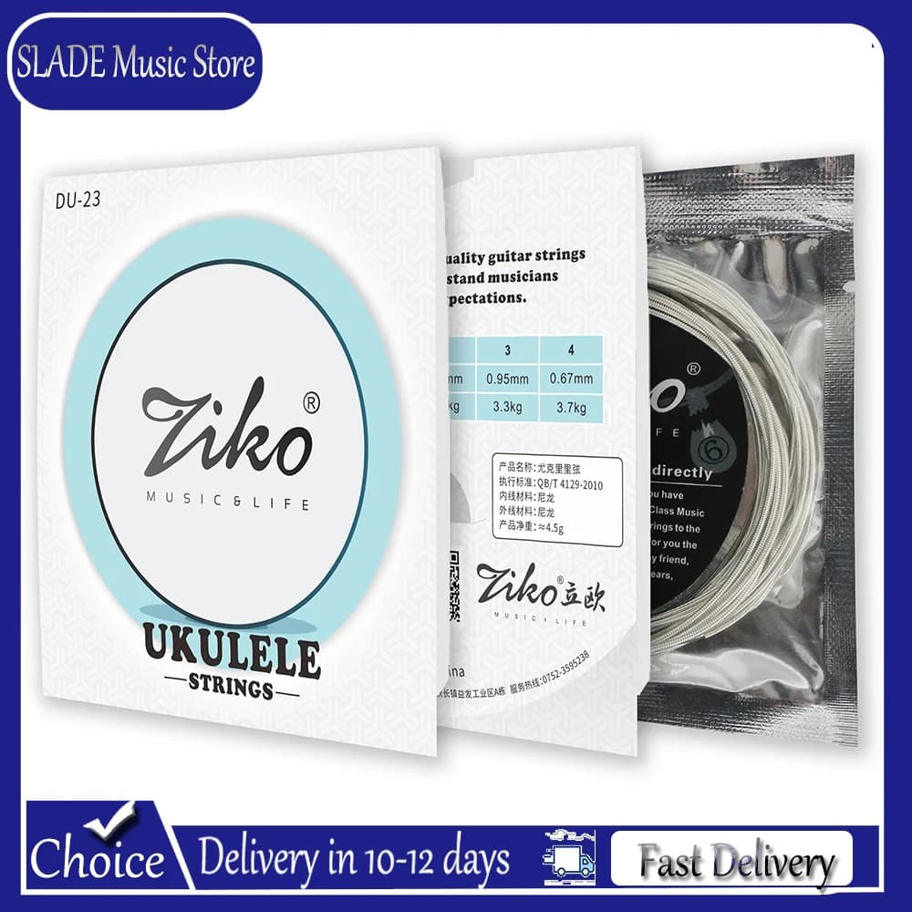 Corde per Ukulele ZIKO Soprano, Concerto, Tenore, Uso Generale, Corde in Nylon per Ukulele, Corde LOW G, Accessori per Strumenti Musicali