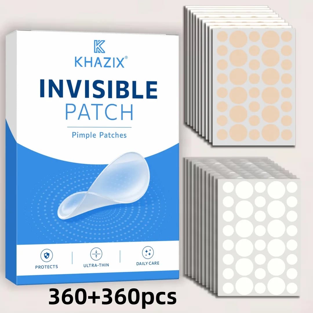 Invisible Hydrocolloid Acne Patches, Ultra-Thin Blemish Spot Covers, Waterproof Face Stickers for Men & Women