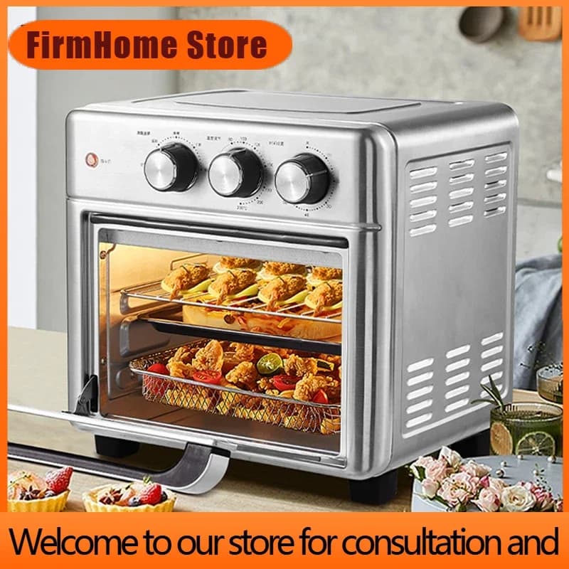 FirmHome StoreSmart Air Fryer Oven 26L 13L Large Capacity Electric Air Fryers Visible Window Household Kitchen Deep Fryer Withou