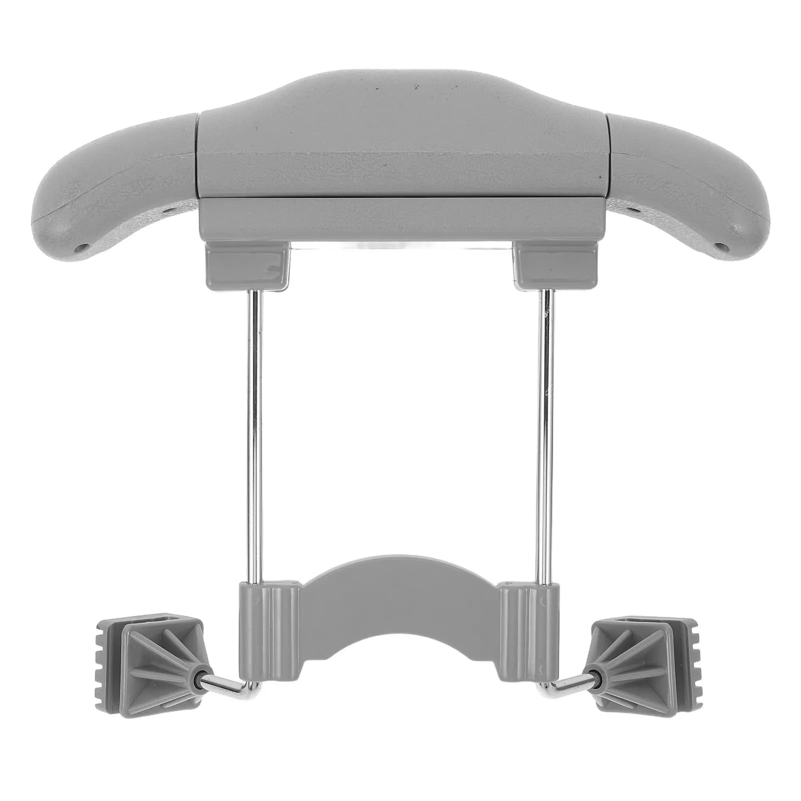 Retractable Car Headrest Coat Hanger Adjustable Automotive Clothes Rack for Suits Jackets Shirts Wrinkle Free Travel Grey