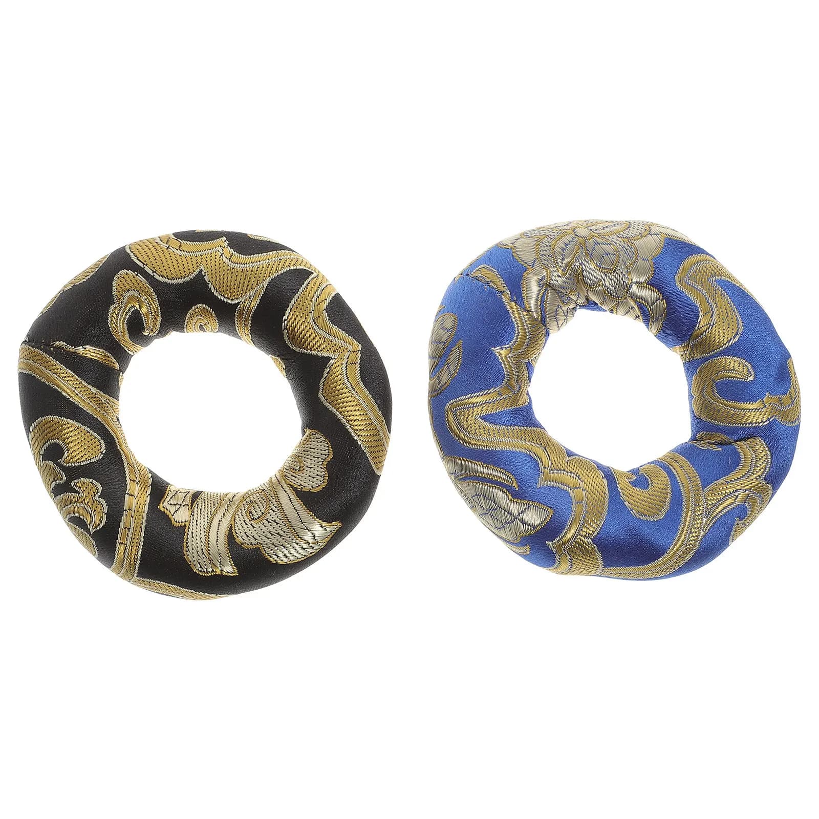 2Pcs Tibetan Singing Bowl Cushions Round Cotton Base Stand Protective Pad Sound Bowl Meditation Accessories Cotton Gasket