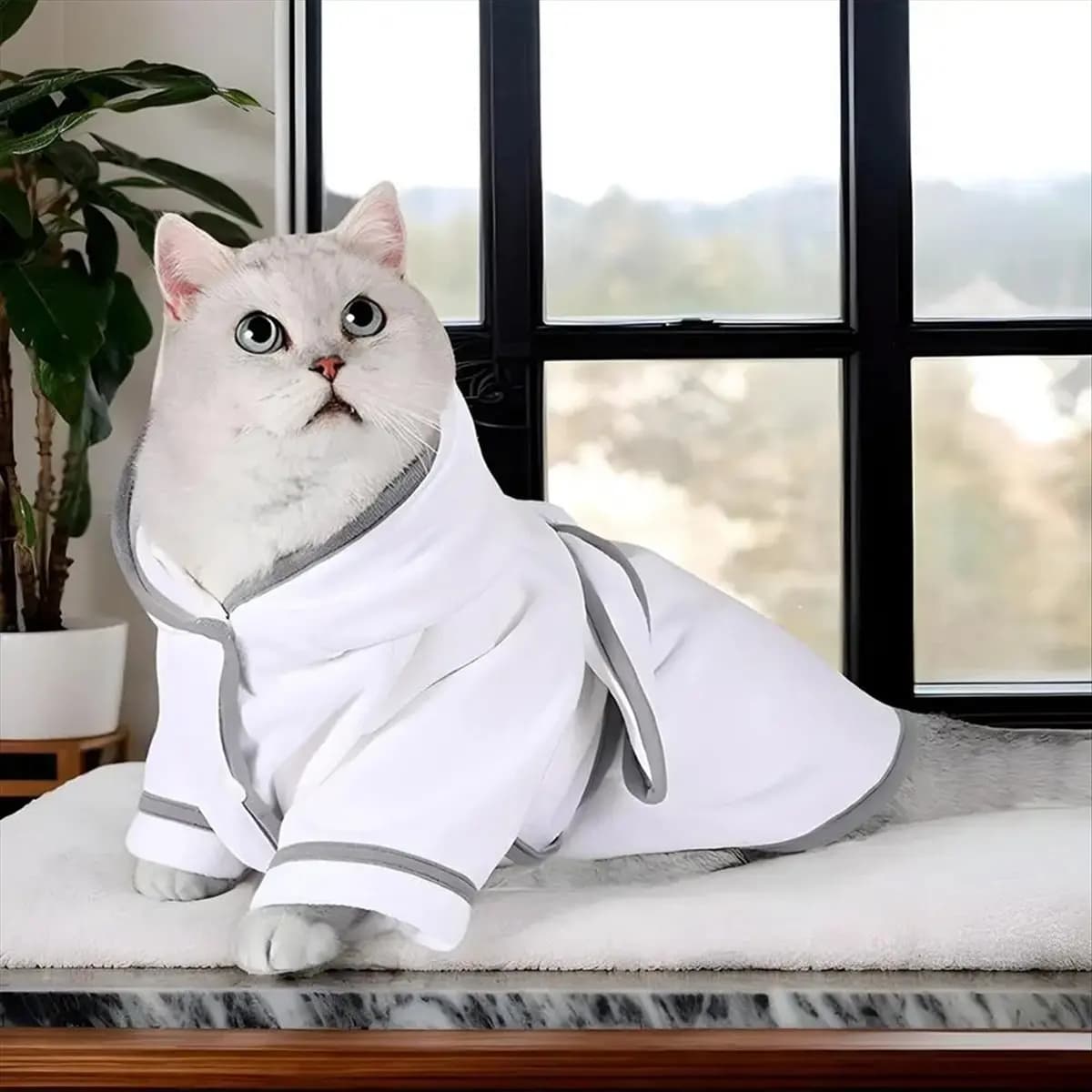 ABZT Bathrobe for Dogs Dog Coat with Hood Bathrobe for Dogs Super Absorbent Bathrobe for Dogs Towel for Dog Drying Toiletries Towels for Pets B
