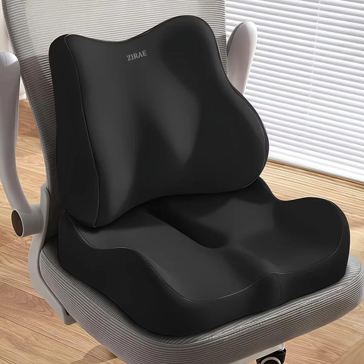 Cuscino di Supporto Lombare in Memory Foam, Morbido e Elastico, per Sedia da Ufficio, Adatto per Uso in Ufficio e Scrivania, Allevia il Dolore