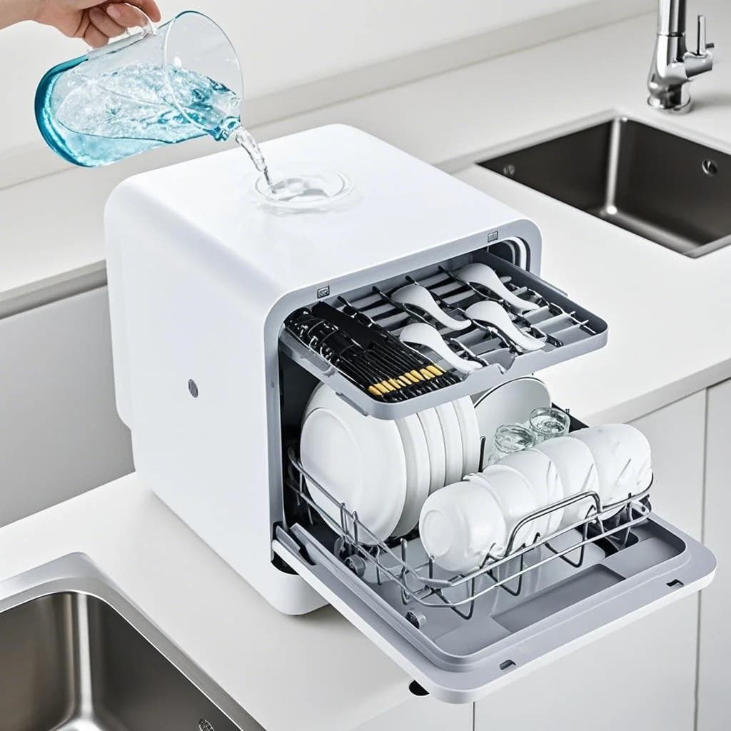 Mini portable automatic kitchen car, home, hotel, car, smart independent electric with plug integration