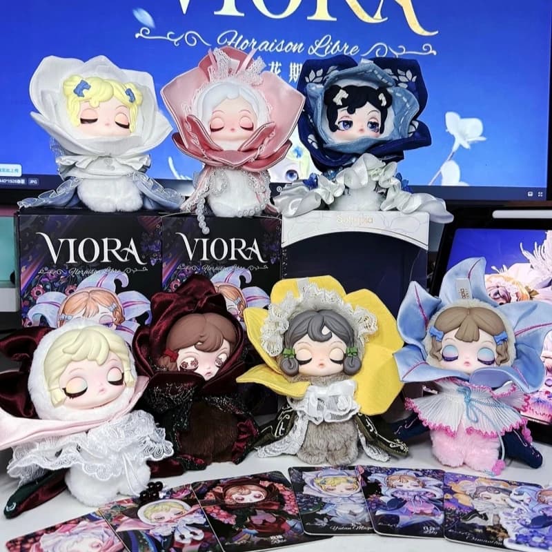 Genuine Viora Floraison Libre Series Blind Box - Vinyl Mystery Box Plush Bag Charm Action Figure Doll Pendant Toy Gifts